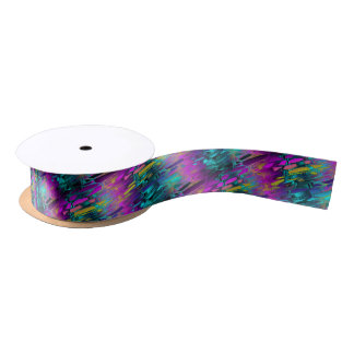 glitchy circuit mica : satin ribbon