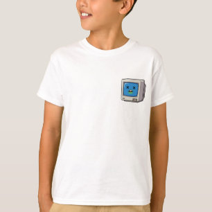 Glitchy Dead Computer Screen Kids T-Shirt