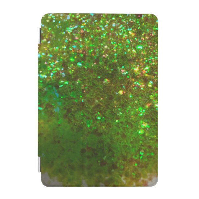 Glite glam green glitter iPad case cover! (Front)