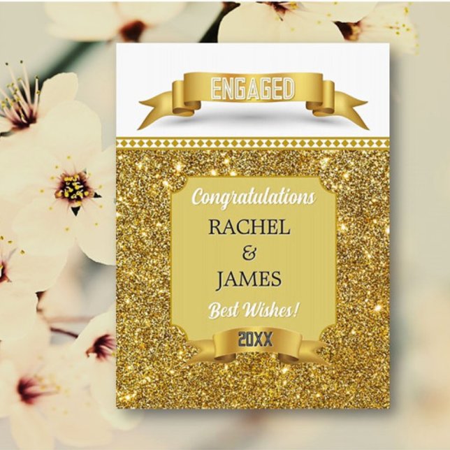 Glitsy! Personalized BIG Engagement Card (Creator Uploaded)