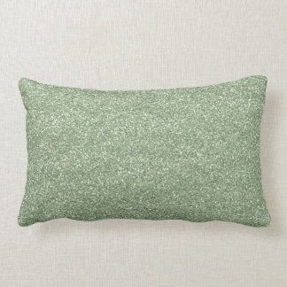 glitter2 SANDY NEUTRAL  SEAFOAM AQUA LIGHT GREEN B Lumbar Pillow