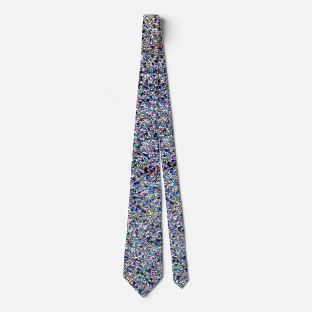 Glitter 02 Sparkle Shiny Shimmer Neck Tie (Front)
