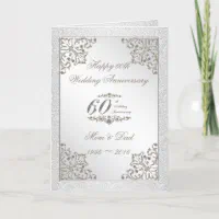 Shining Diamond 60th Wedding Anniversary Card