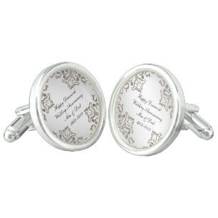 Glitter 60th Wedding Anniversary Cufflinks
