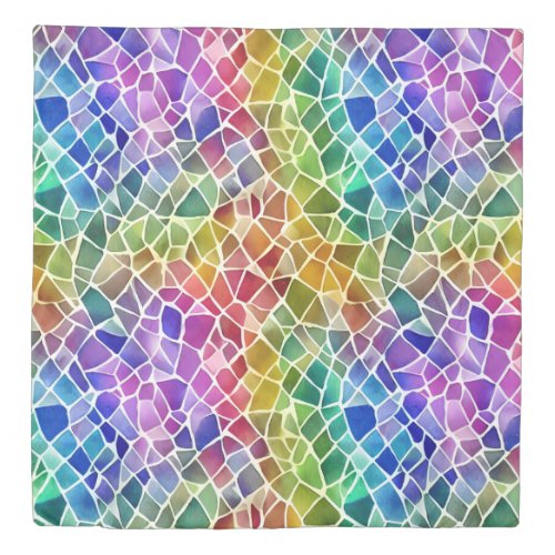 Glitter Abstract Geometric Octagon Duvet Cover