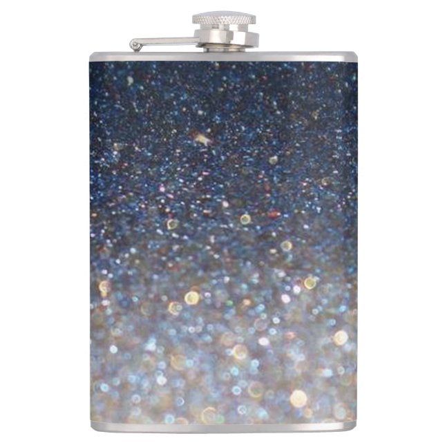 Glitter and Bokeh Flask (Front)