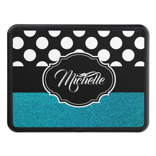 Glitter and Dots Hitch Cover (Front)