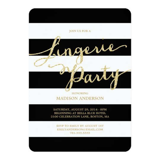 Lingerie Party Invitations 1