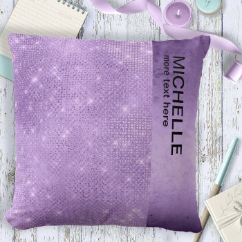 Glitter And Shine Name Violet Id673 Throw Pillow by arrayforhome at Zazzle