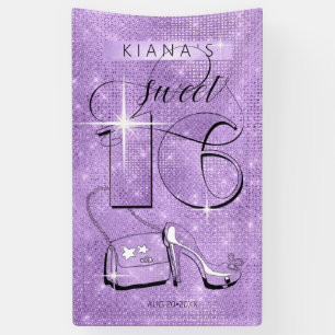 Glitter and Shine Sweet 16 Violet Vert ID675 Banner