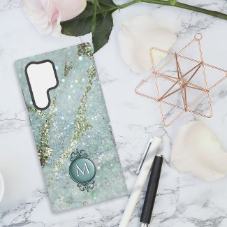 Glitter and Sparkles Gold and Green