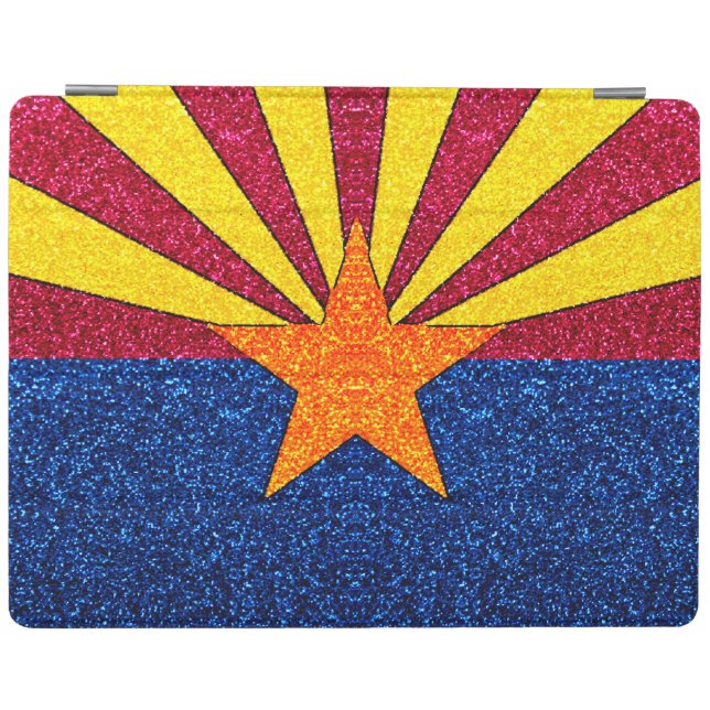 Glitter Arizona flag ipad 2,3,4 case (Horizontal)