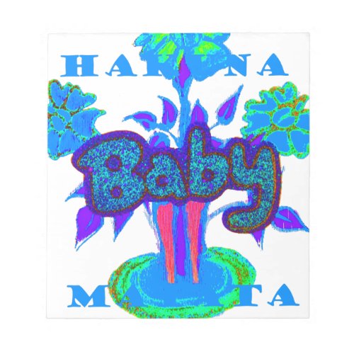 Glitter Baby  Hakuna Matata giftspng Notepad
