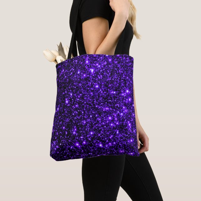 Glitter Background - Deep Purple Tote Bag (Close Up)