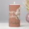 Glitter Balloons Happy Birthday Name Pillar Candle