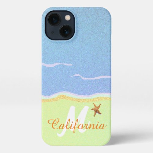 Glitter Beach iPhone 13 Case