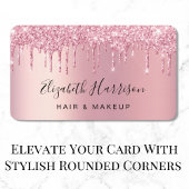 Glitter Beauty Pink Business Card