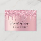 Glitter Beauty Pink Business Card | Zazzle