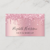 Glitter Beauty Pink Business Card (Front)