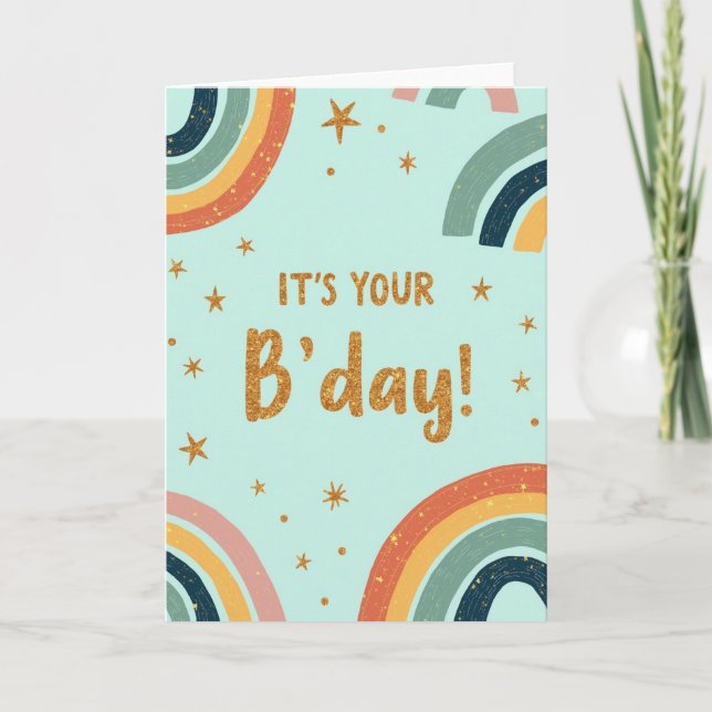 Glitter Birthday Card (Front)