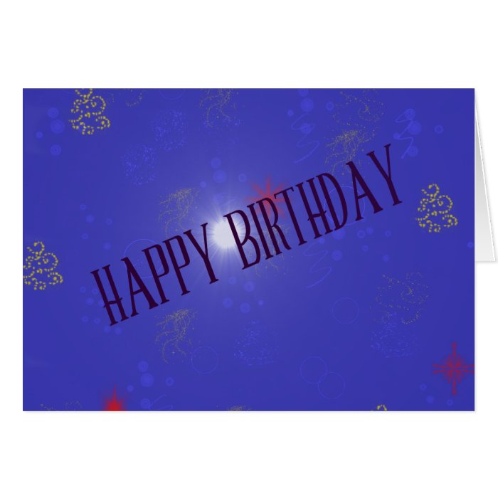 Glitter Birthday Greeting Cards