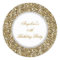 Glitter Birthday Party Gold Diamond Trim Any Age
