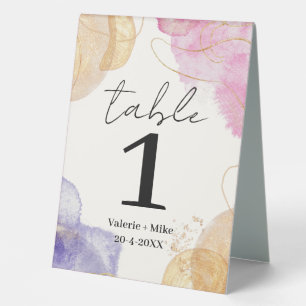 Glitter Black Calligraphy Table Numbers Wedding Table Tent