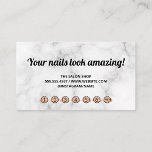 Glitter Blend Background   Manicure Nail Polish Loyalty Card