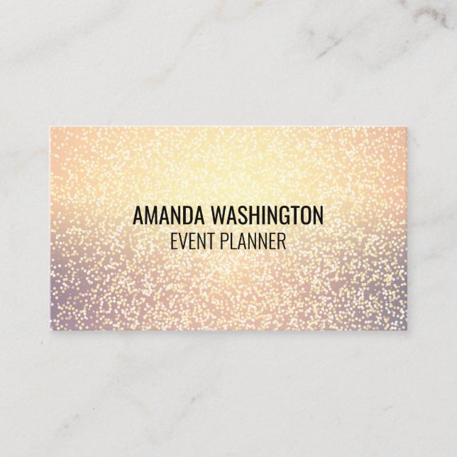 Glitter Blend Shimmer Background Business Card (Front)