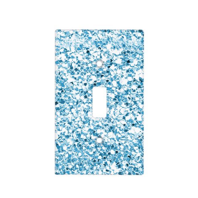 Glitter blue light switch cover (Front)
