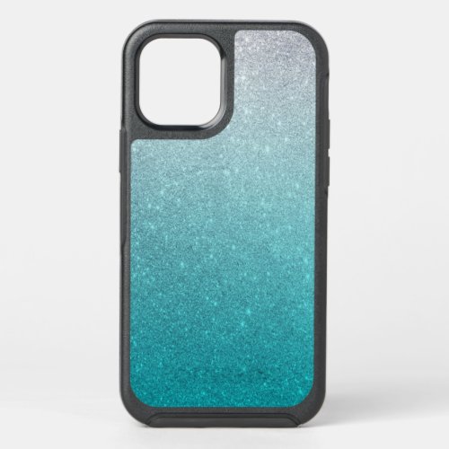 Glitter blue ombre girls girly sparkling chic OtterBox symmetry iPhone 12 case