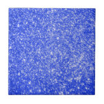 Glitter Blue Tile at Zazzle
