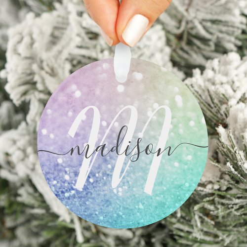 Glitter Bokeh Glamorous Elegant Ornament