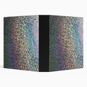 Glitter bokeh sparkle print 3 ring binder