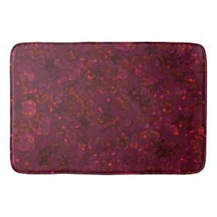 Glitter bokeh sparkle print bath mat