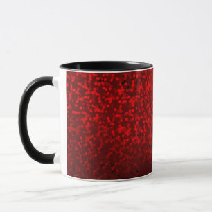 Glitter bokeh sparkle print mug