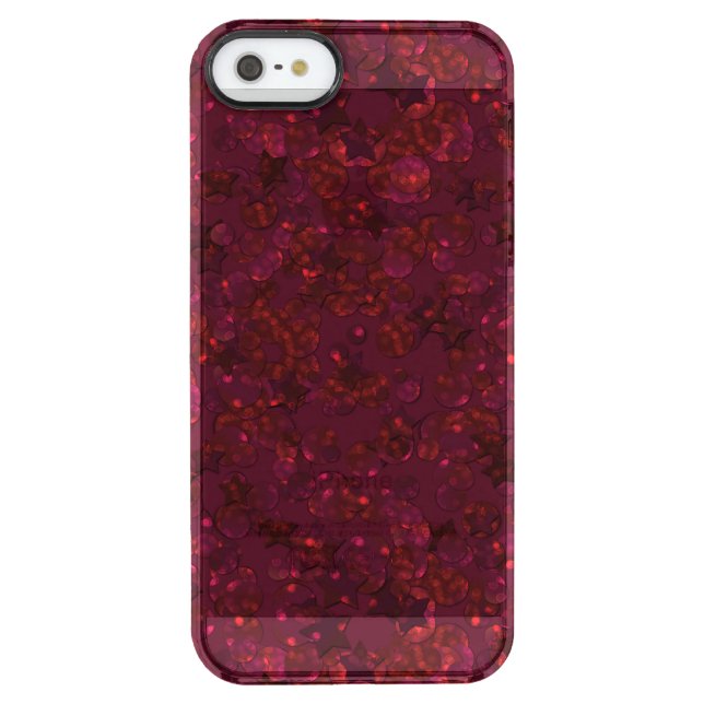 Glitter bokeh sparkle print uncommon iPhone case (Back)