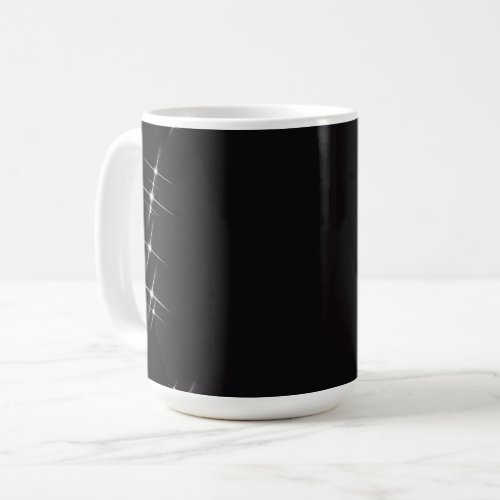 Glitter Border Circle _ BW Coffee Mug