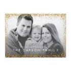 Glitter Border New Year Greeting Faux Gold Glitter