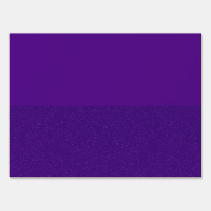 Glitter‑Bottom Royal Purple Yard Sign – Customize