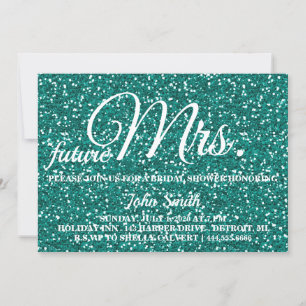 Glitter Bridal Shower future Mrs. Invitation