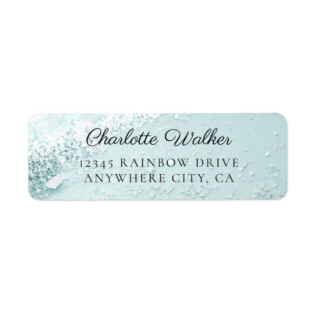 Glitter Bridal Shower  Label (Front)