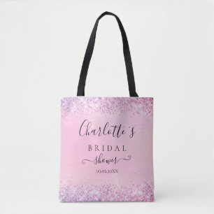 GLITTER BRIDESMAID GIFT TOTE BAG