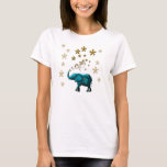 Glitter Bubble Elephant T-shirt at Zazzle