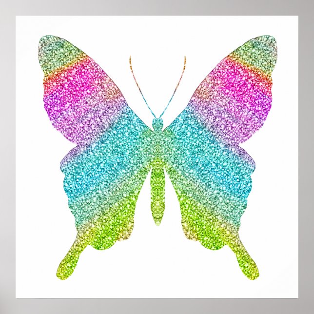 Glitter Butterfly Poster (Front)