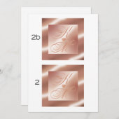 GLITTER CASCADE MONOGRAM CARD (Front/Back)