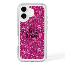 glitter case, be kind