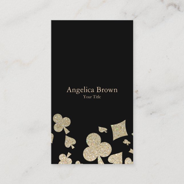 Glitter Casino Business Card (Front)