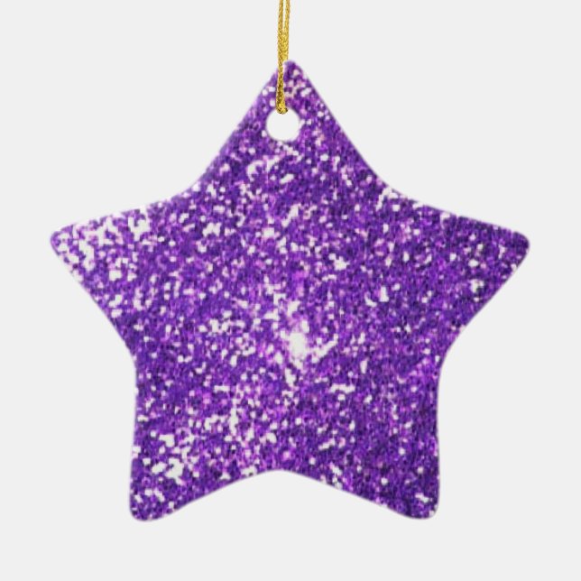 glitter ceramic ornament (Front)