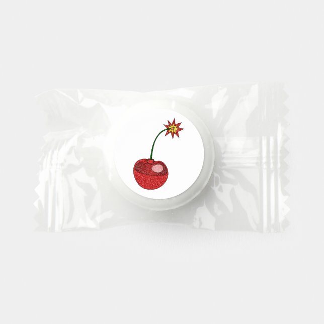 Glitter Cherry Bomb Life Saver® Mints (Front)